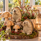 Deko Igel „Nichts sehen“ aus Polyresin Höhe 12,5 cm