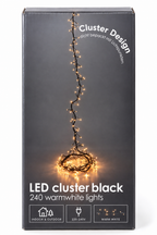LED-Cluster-Lichterkette 240 LEDs – 3 m, warmweiß