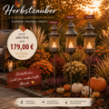 Herbstzauber Angebot 3 Gartenlaternen im Set für stimmungsvolle Abende