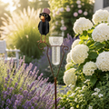 Regenmesser Rabe mit Zylinder aus Metall – Gartenstecker 152,5 cm