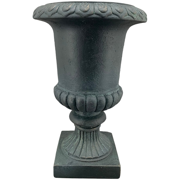 Pflanzpokal dunkelblau, Türkis & Gold meliert ca. 44 cm