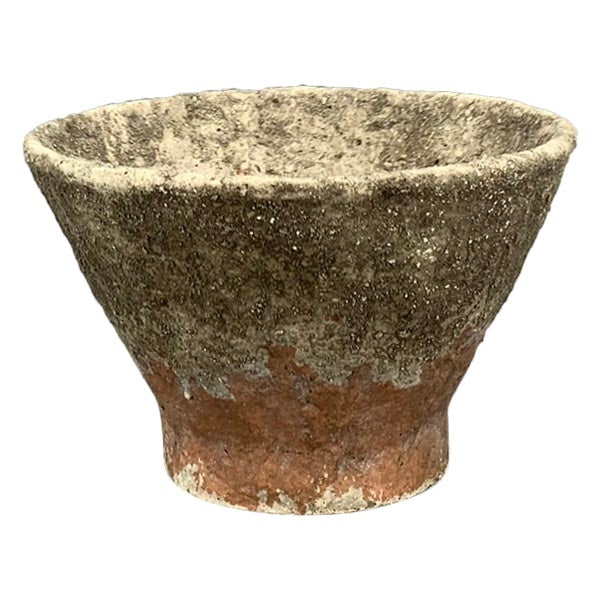 Pflanztopf aus Zement mit antiker Patina 20 cm