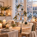 Deko Tannenbaum für den Tisch aus Metall mit Tischhalterung – 85 cm