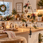 Deko Tannenbaum für den Tisch aus Metall mit Tischhalterung – 85 cm