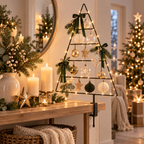 Deko Tannenbaum für den Tisch aus Metall mit Tischhalterung – 85 cm