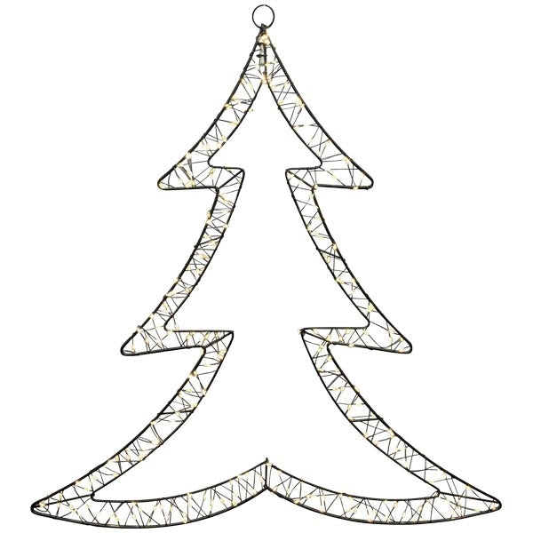 LED Weihnachtsbaum Hänger Lumière schwarz – 250 LEDs, Outdoor, 62 cm