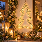 LED Weihnachtsbaum Hänger Lumière schwarz – 250 LEDs, Outdoor, 62 cm