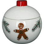 Weihnachtliche Plätzchendose Gingerbread aus Keramik 15 cm