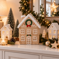 Weihnachtsdose Haus aus Porzellan mit Deckel 22 cm
