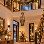 LED-Säule Schwarz 95 cm 60 warmweiße LEDs zum Hängen & Stellen