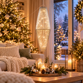 LED Lichtsäule Silber 70 cm – 60 LEDs, hängend & stehend