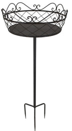 Blumensteckkorb Metall dunkelrostfarben 100 cm – großer Steckkorb