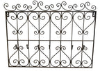 Garderobe Landhaus Metall dunkelrostfarben 45 cm mit Haken