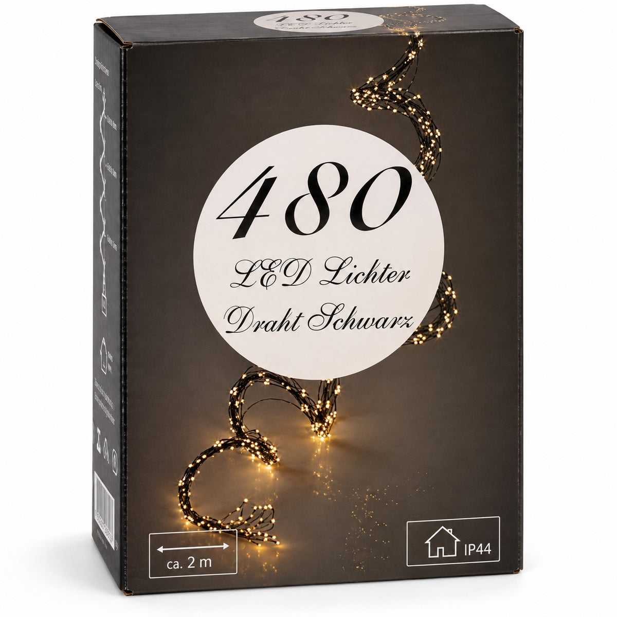 LED-Regenlichterkette 480 LEDs – Kaltweiß, 2 m