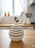 Deko Huhn aus Keramik – Landhaus Huhn Figur  ca. 11,5 cm