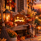 Herbstangebot: Halloween Kürbis aus Edelrost auf Platte  Höhe 27 cm Handarbeit