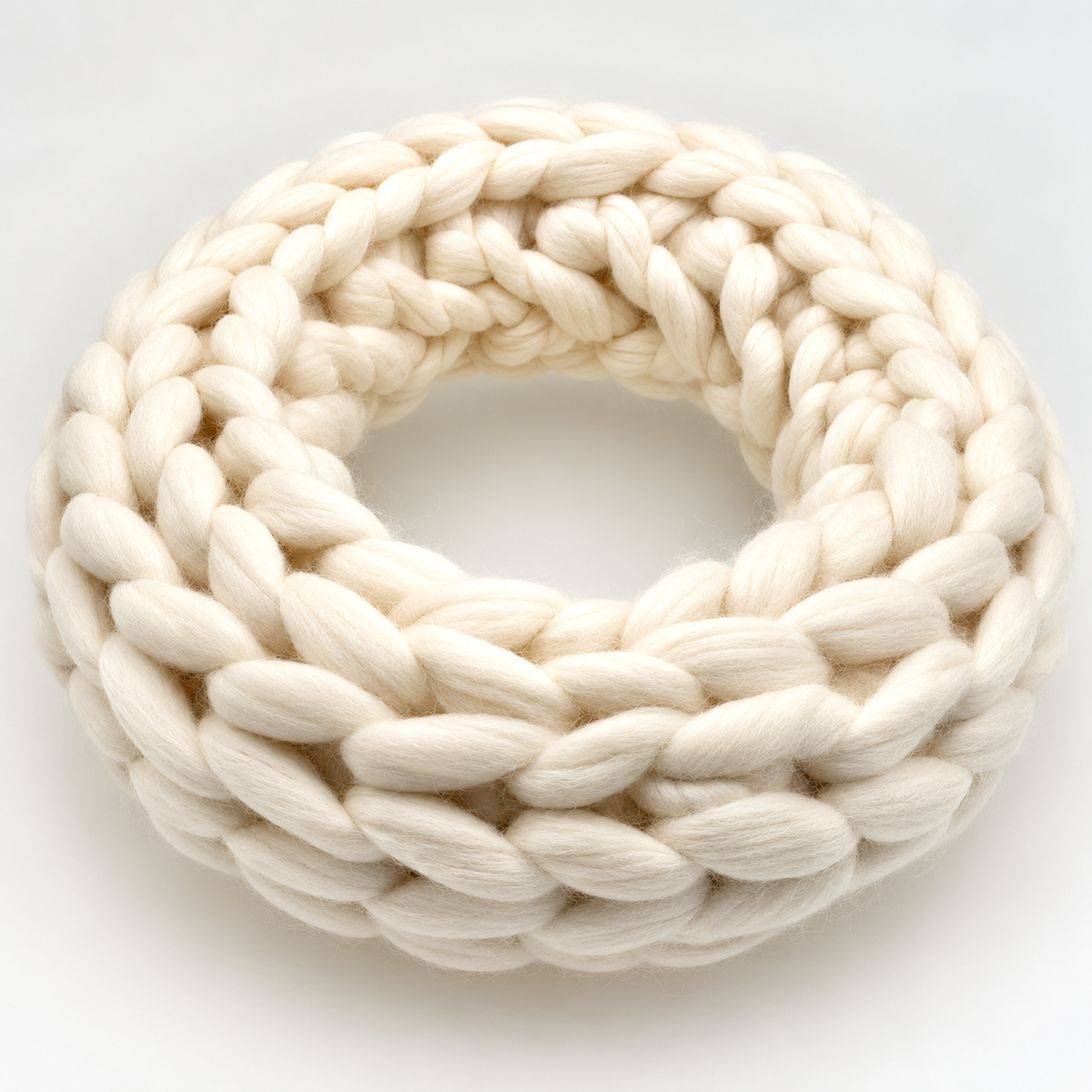 Wollkranz aus Merinowolle handgestrickt ca. 45 cm zur Wahl verschiedene Farben