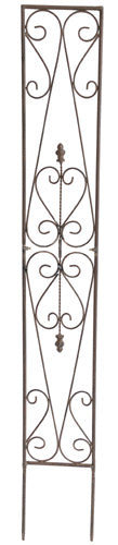 Rankgitter Metall antikbraun 118 cm Rankhilfe Garten