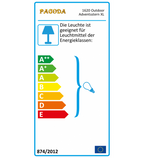 Leuchtstern für Außen XXL weiß ca. 100 cm, 15 Zacken,  inkl. Außenkabel 4 Meter
