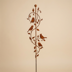 Gartenstecker Edelrost ca. 120 cm Vogelranken Handarbeit aus Deutschland