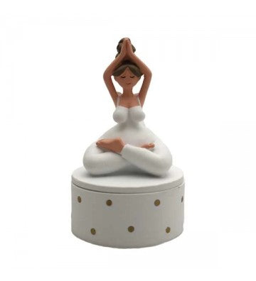 Yoga Engel Dose ca. 10,5x4x3,0 cm