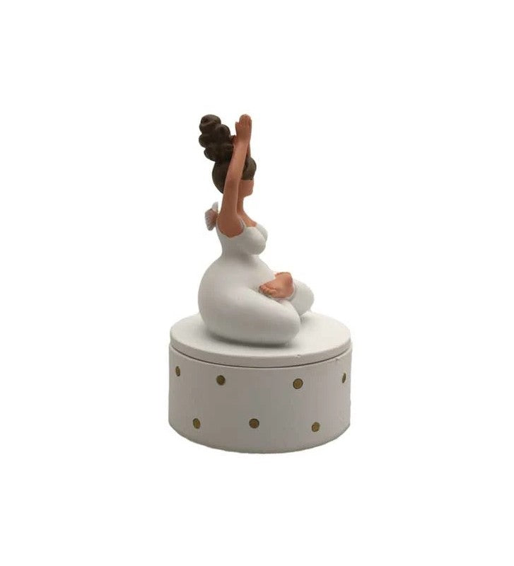 Yoga Engel Dose ca. 10,5x4x3,0 cm