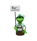 Zaunhocker Biergartenfrosch aus Metall – 30 cm zur Wahl 4 Sprüche